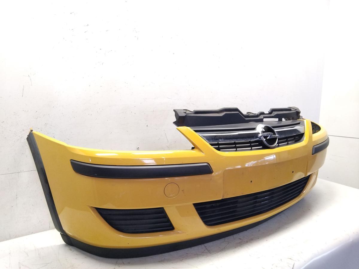 Opel Corsa C Facelift original Sto&szlig;stange Sto&szlig;f&auml;nger vorn gelb Z40K Bj.2006