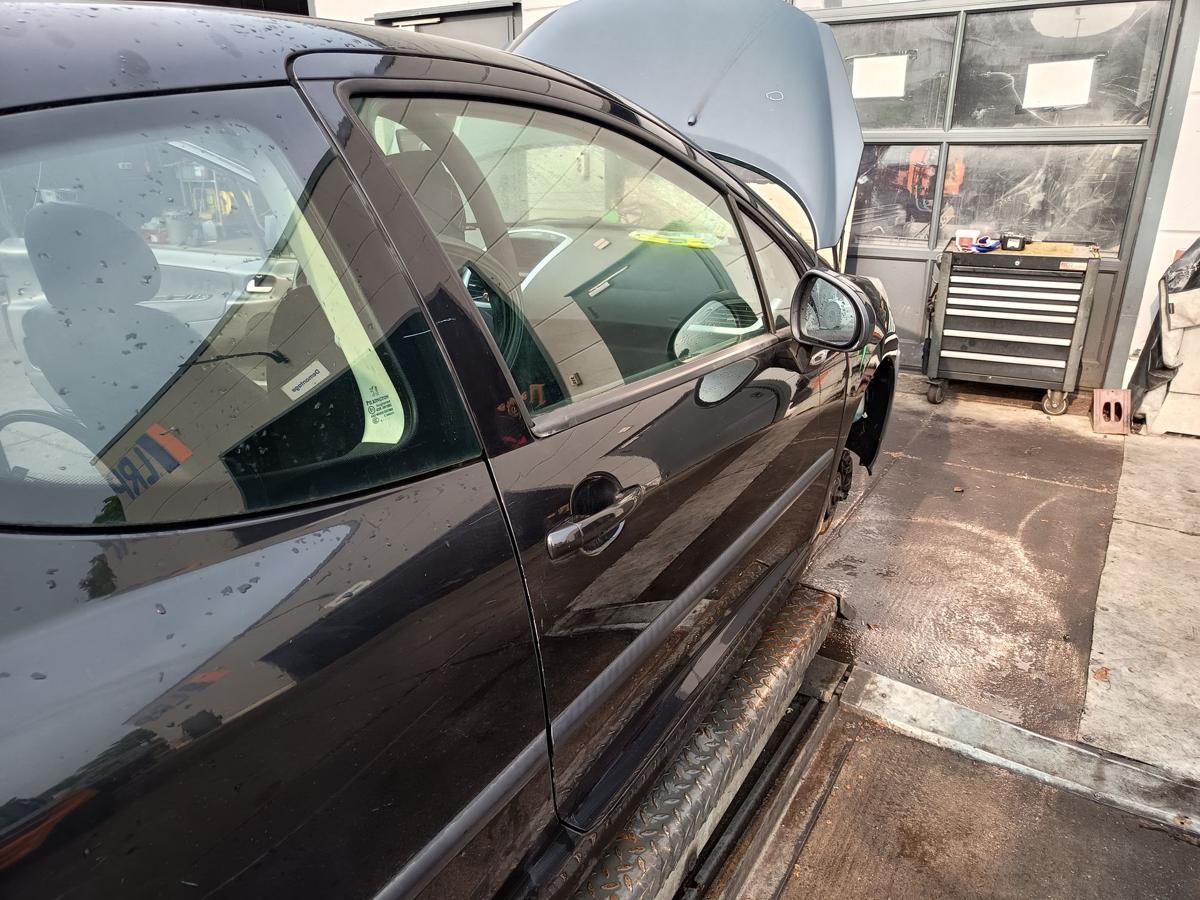 Peugeot 207 original Tür rechts Beifahrer EXL Obsidianschwarz Bj 2007