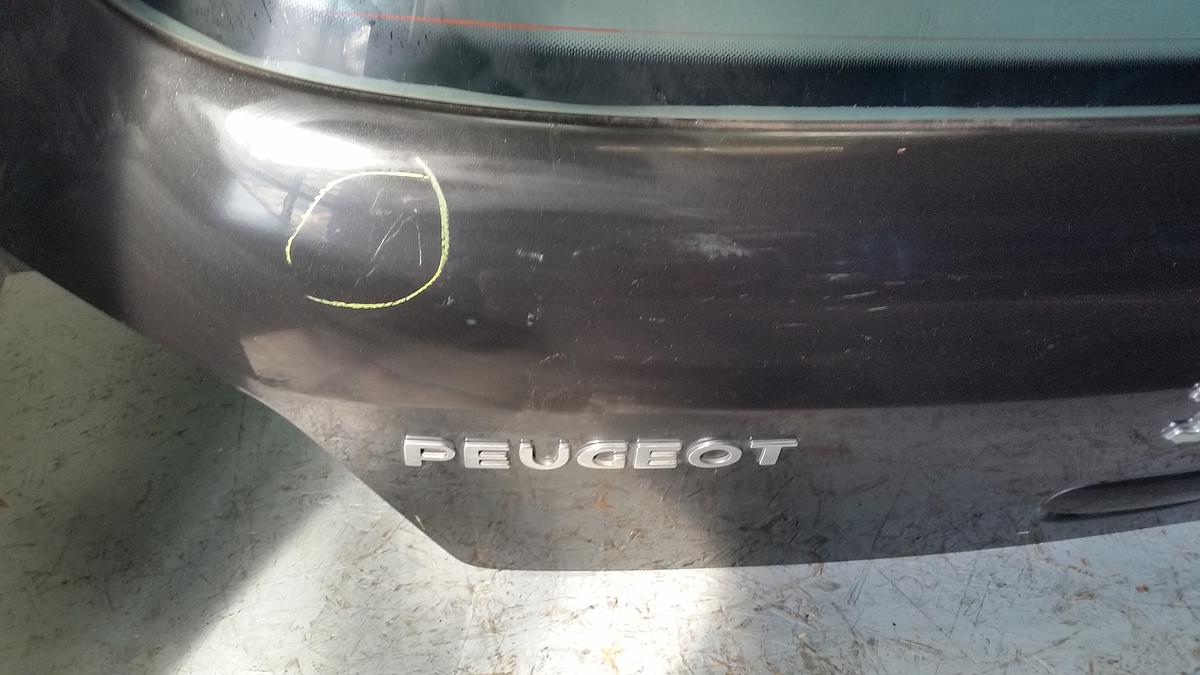 Peugeot 307 org Heckklappe mit Scheibe schwarz EXLD Bj 2004