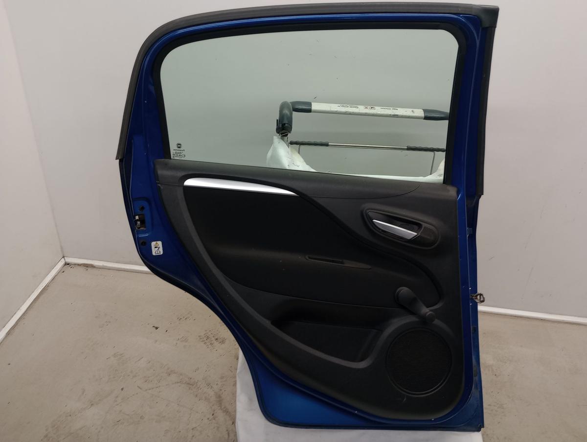 Fiat Punto 199 orig Tür hinten links 494B Jazz Blau 5trg Facelift Bj 2012