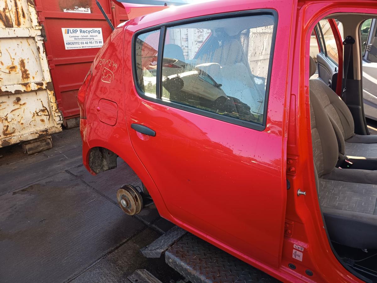 Dacia Sandero 1 BS original Tür hinten rechts Fond OV21D Red Passion Bj 2009