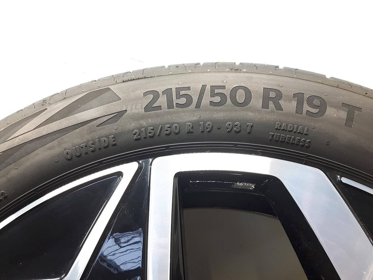 VW ID.3 original Aluradsatz Andoya 215/50R19T Sommer Bj.2019