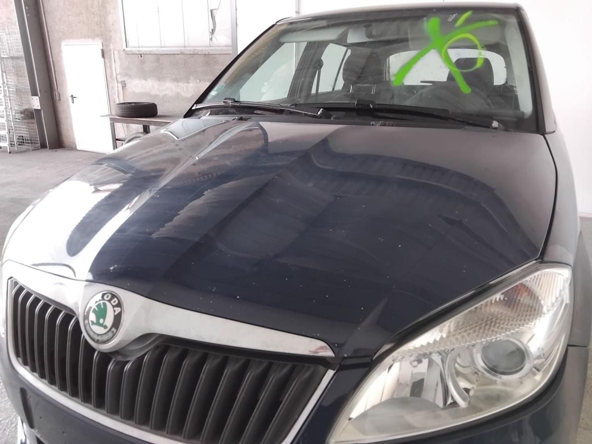 Skoda Fabia 2 5J Facelift Motorhaube Deckel vorn pacific blue LF5A BJ2011
