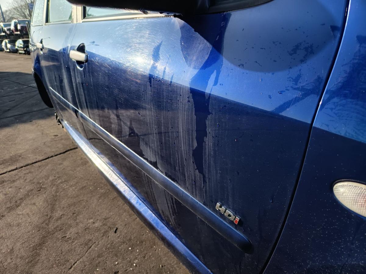 Peugeot 307 original T&uuml;r vorn rechts Beifahrer EGE Chinablau Bj 2004