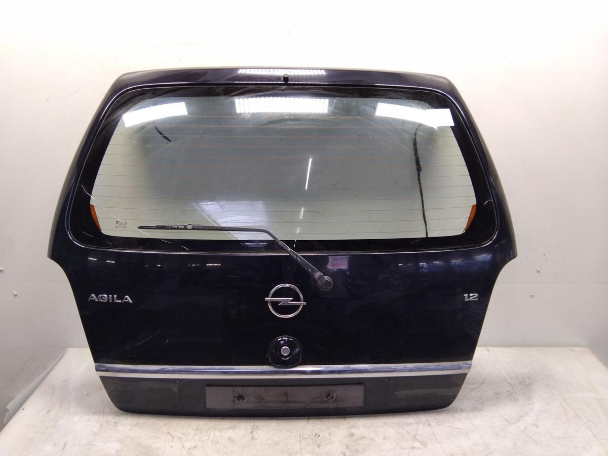Opel Agila A Heckklappe saphirschwarzmetallic Z20R mit Heckscheibe Bj.2003