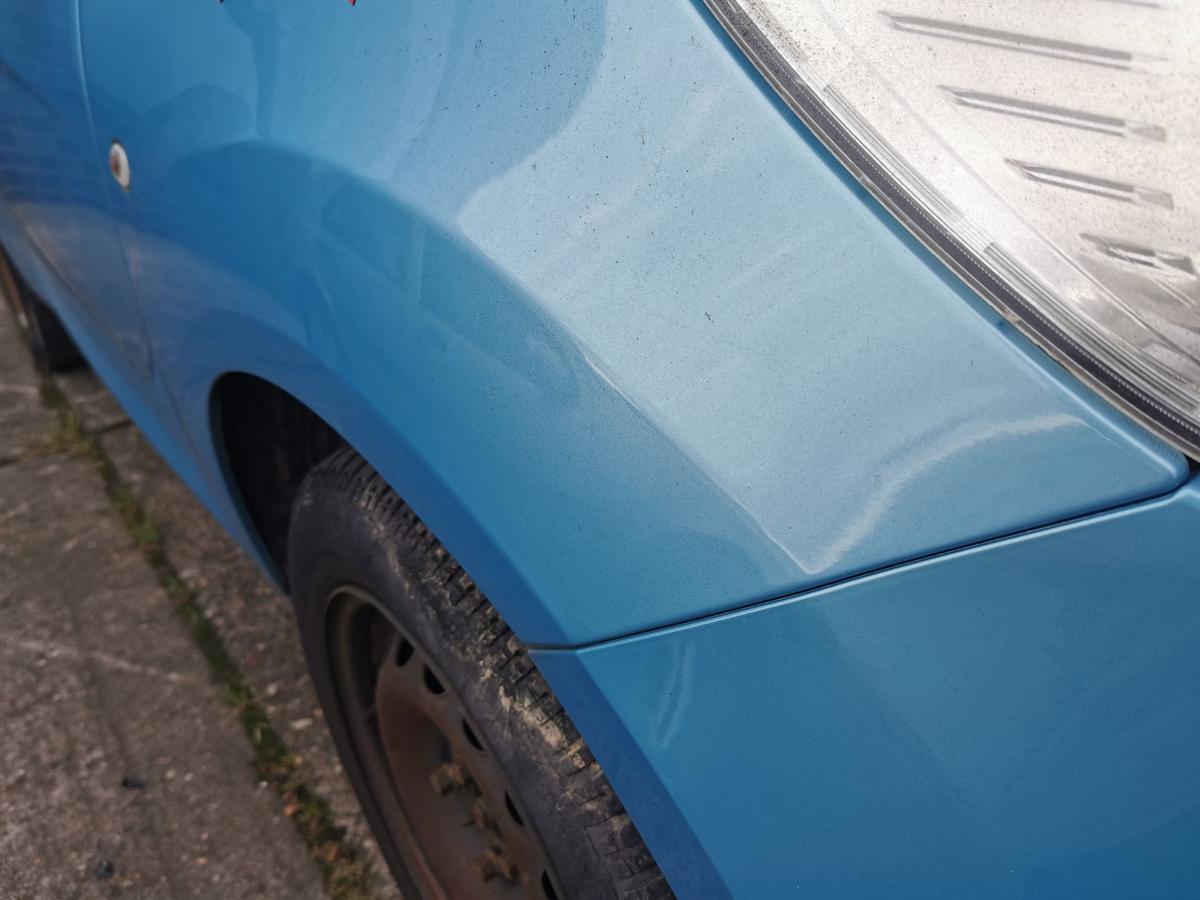 Ford KA RU8 Kotflügel Fender Seitenwand vorn rechts Scuba Blau KRATZER