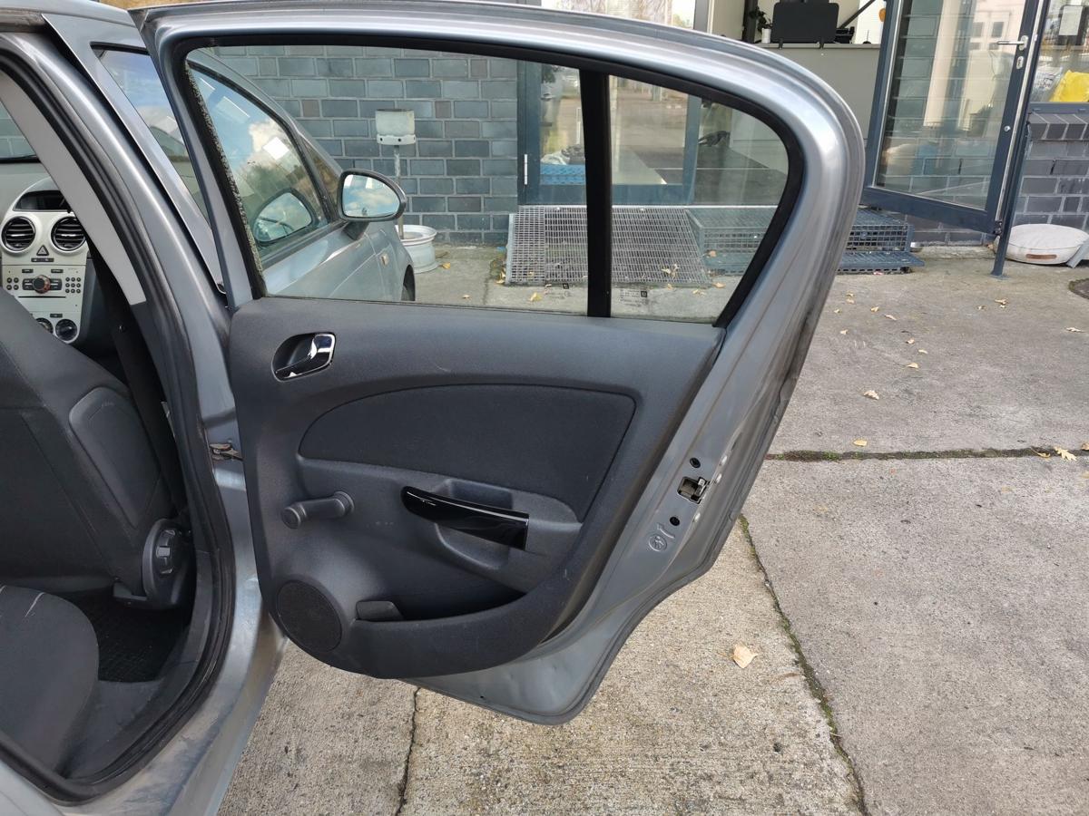 Opel Corsa D Tür Autotür Fondtür Rohbautür hinten rechts Z163 Lichtsilber met