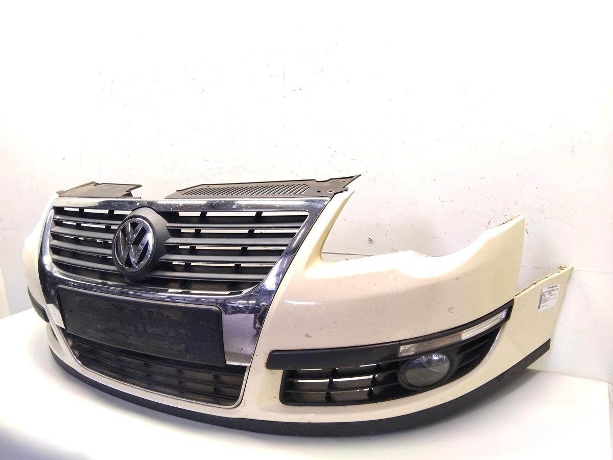 VW Passat 3C B6 original Sto&szlig;stange Sto&szlig;f&auml;nger vorn hellelfenbein 115 Bj.2006