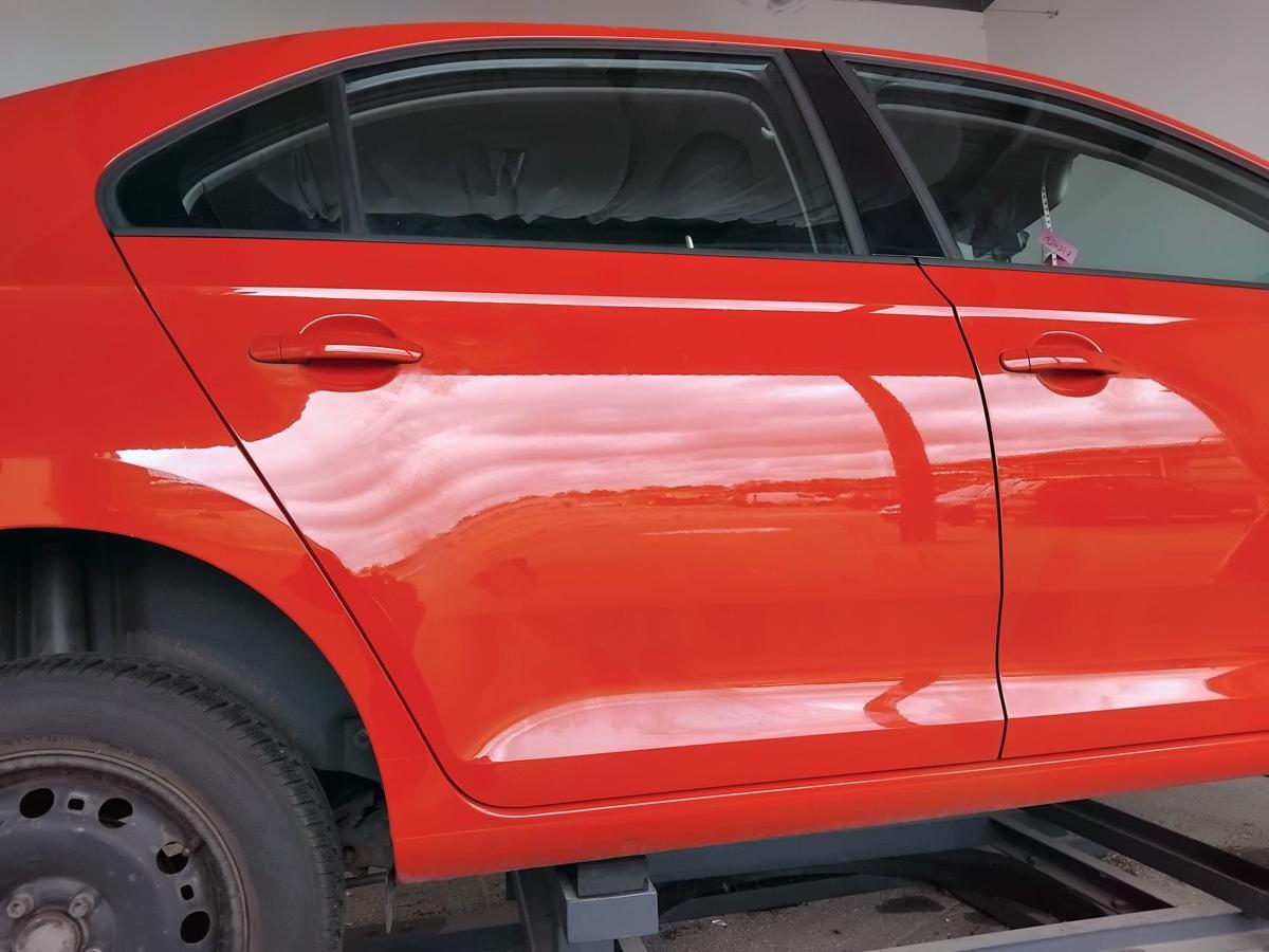 Seat Toledo 4 KG original Tür hinten rechts LF3K Passion Red BJ2015