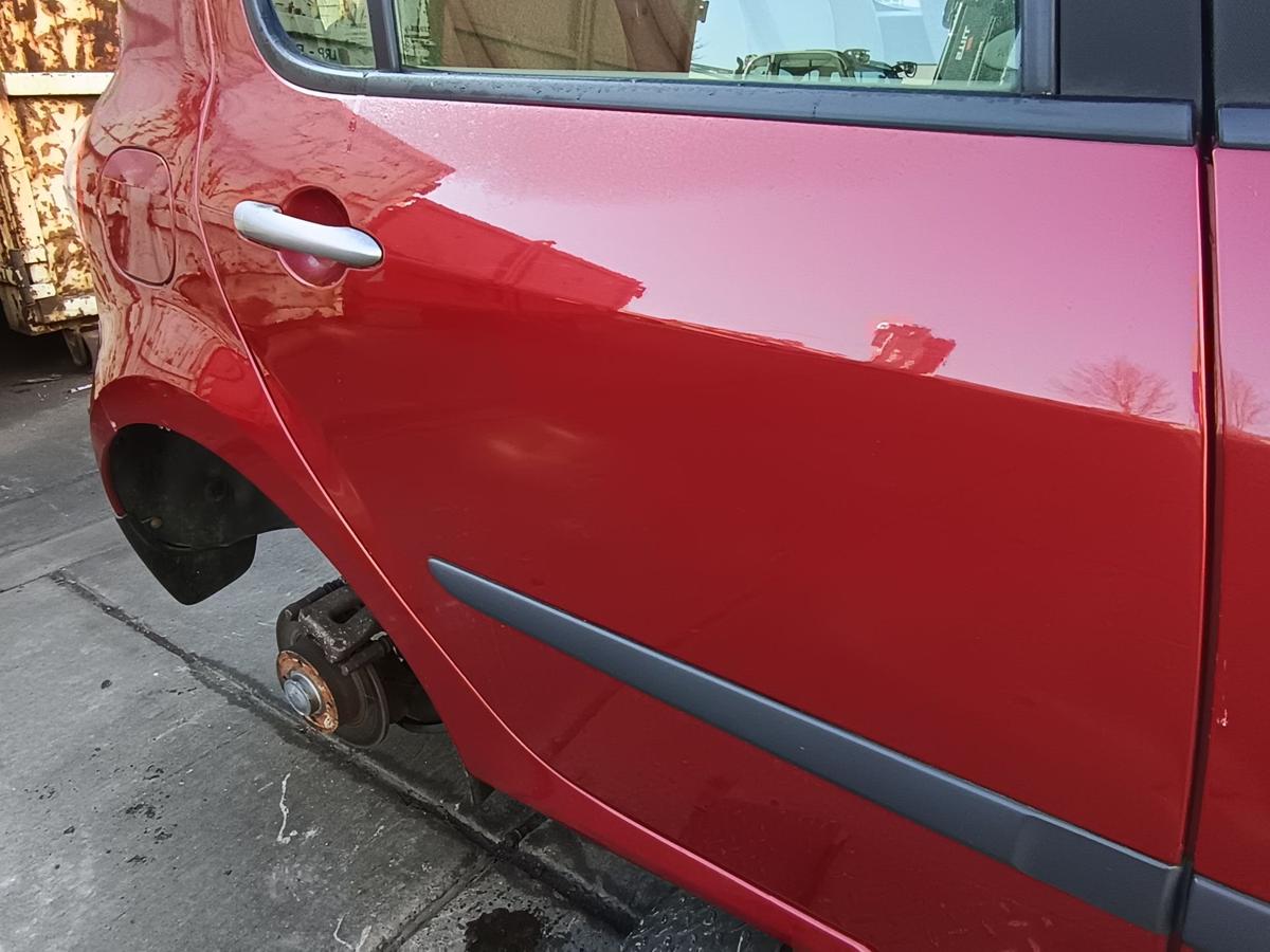 Renault Modus original T&uuml;r Roht&uuml;r hinten rechts TEB76 RED OF FIRE Bj 2005