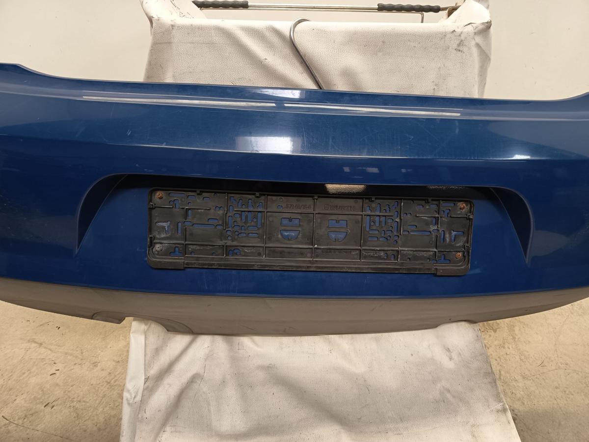 VW Fox original Stoßfänger Stoßstange hinten LL5M Indienblau Bj 2005