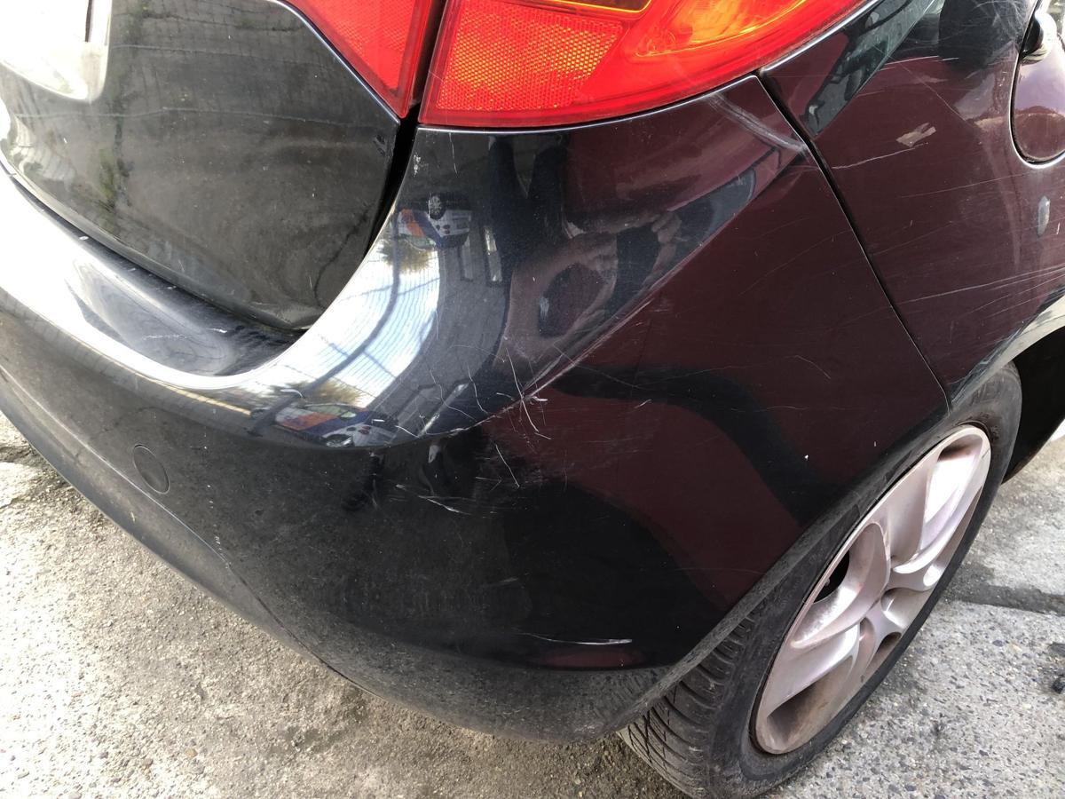 Opel Meriva B Stoßfänger hinten Heckschürze ohne PDC 2HU Saphirschwarz Bilder