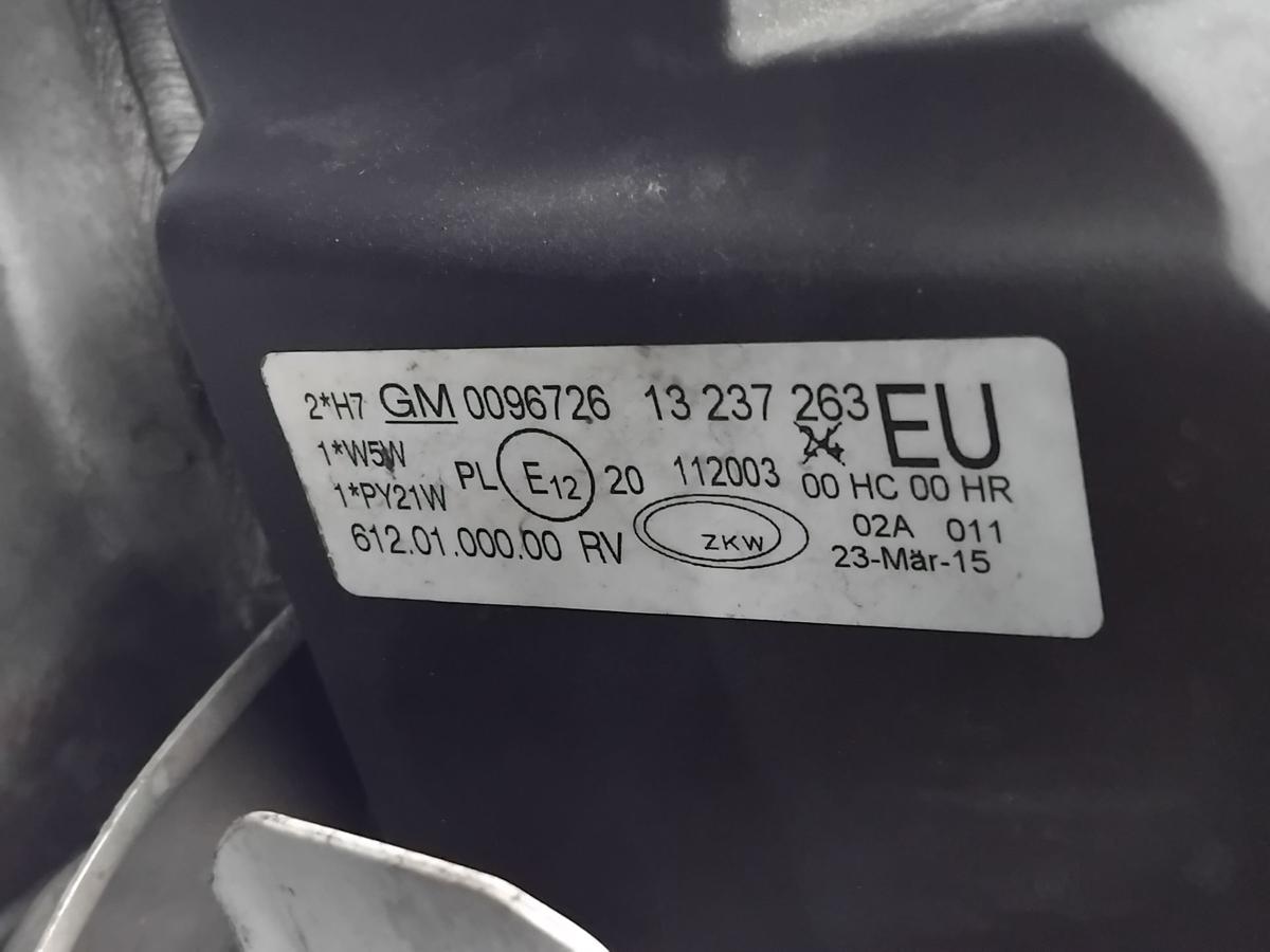 Opel Corsa C original Scheinwerfer links ZKW Elipsoid mit LWR BJ2006 13237263
