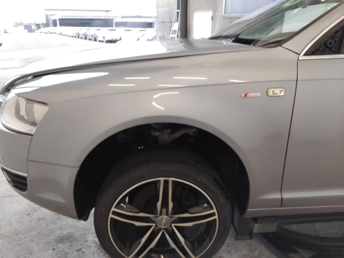 Audi A6 4F original Alu-Kotfl&uuml;gel vorn links LY7H Akoyasilbermetallic BJ2006