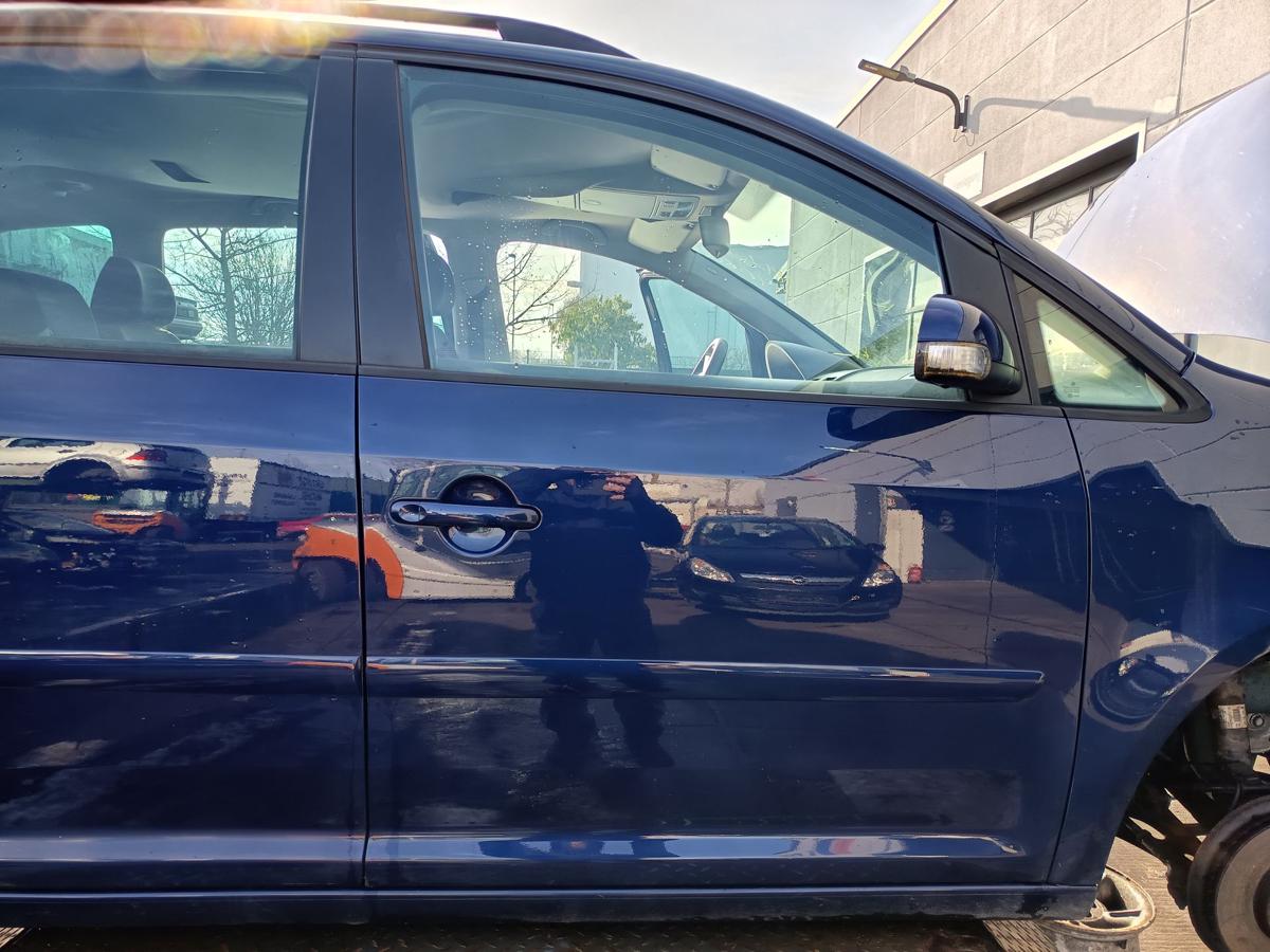 VW Touran 1T original T&uuml;r vorn rechts Beifahrer B5N Indigoblau Bj 2006