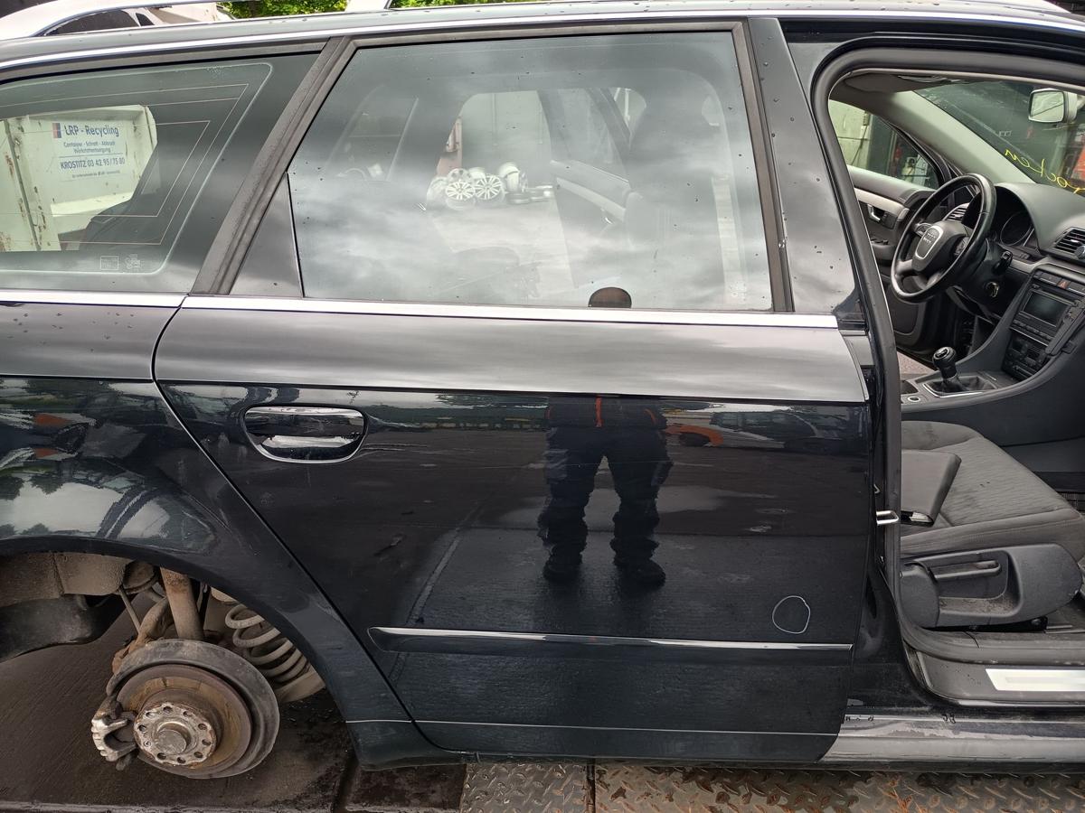 Audi A4 8E B7 Avant original Tür hinten rechts Fond Z9Y Phantomschwarz Bj 2007