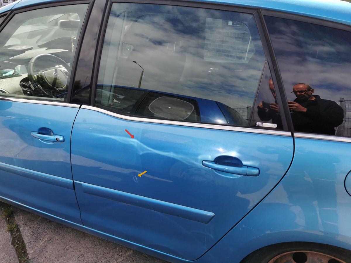 Citroen C4 Picasso U Tür Autotür Rohbautür vorn rechts KNY Blau Tivoli DELLE