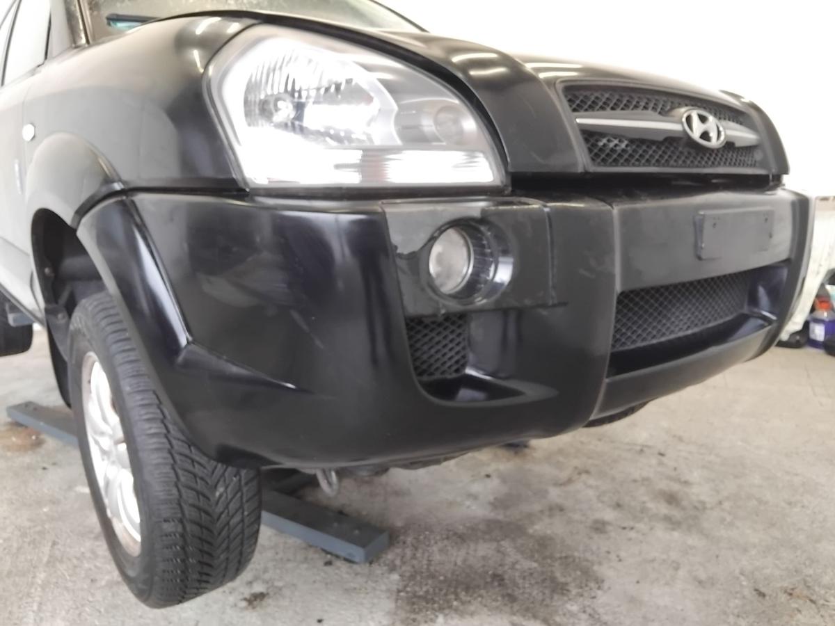 Hyundai Tucson JM orig Stossf&auml;nger Sto&szlig;stange vorn schwarz EB ebony black BJ2006