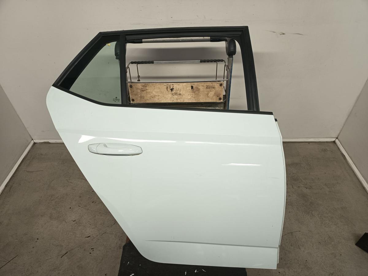 Skoda Fabia 3 III NJ Limo orig T&uuml;r hinten rechts LF9F Laser White 5t&uuml;rig BJ2014