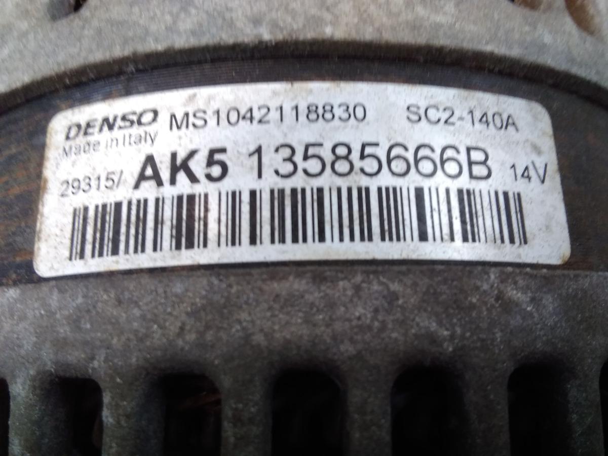 Opel Corsa E original Lichtmaschine Generator 140A 1.4 66kw B14XEL Bj.2015