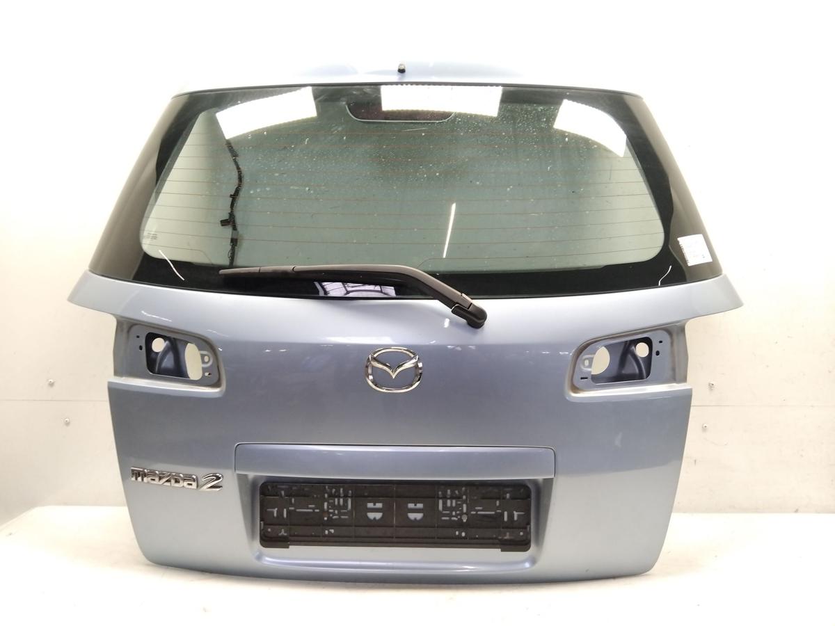 Mazda 2 DY Heckklappe hellblaumetallic mit Heckscheibe Bj.2007