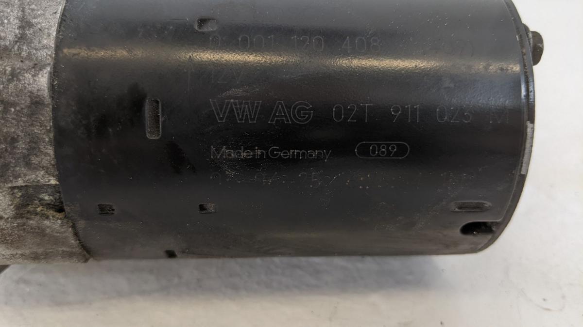 VW New Beetle Cabrio 1Y Anlasser Starter Bosch Schaltgetriebe 1.6 75kw