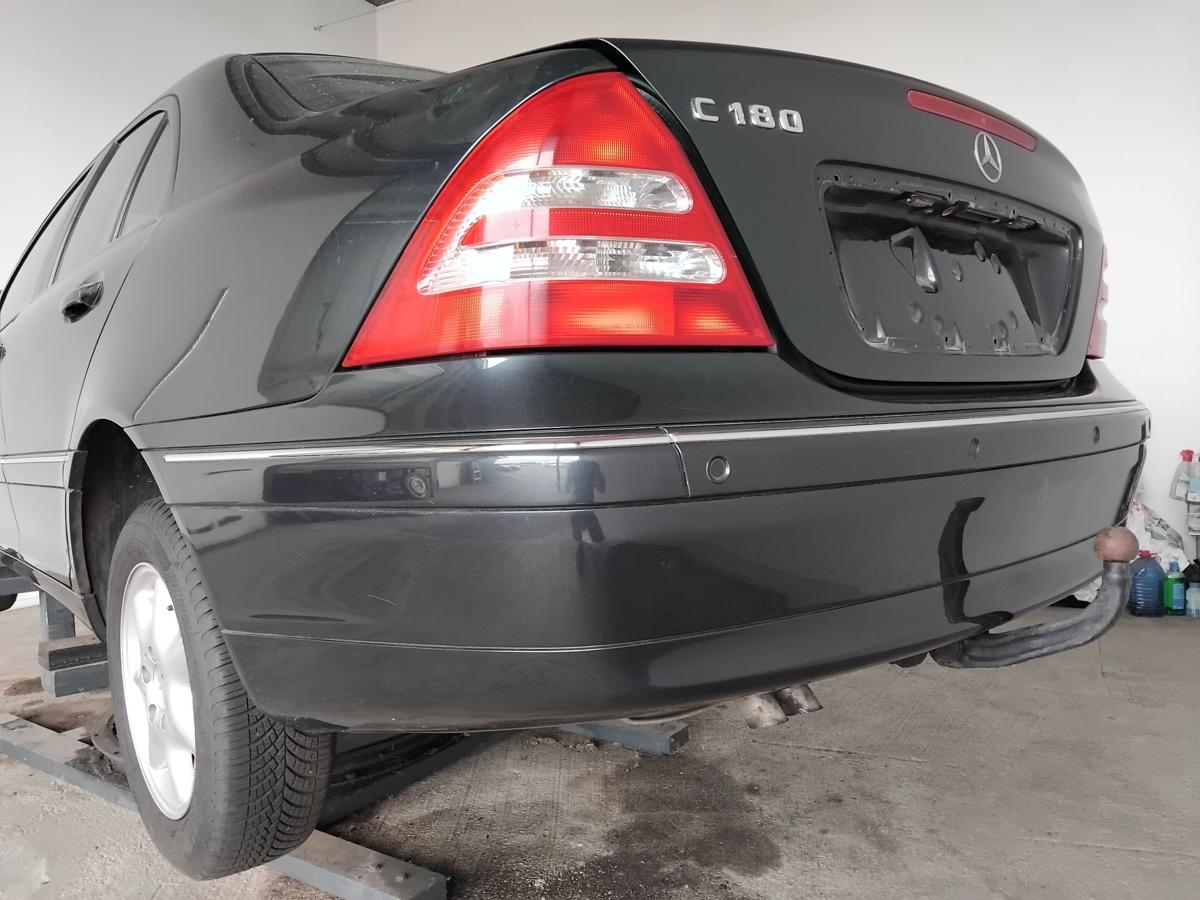 Mercedes C-Klasse W203 Limo original Sto&szlig;stange Sto&szlig;f&auml;nger hinten PDC BJ2001 189 smaragdschwarzmet.