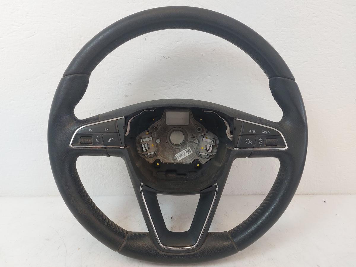 Seat Leon III 5F Lederlenkrad Lenkrad Leder mit Multifunktion OEM