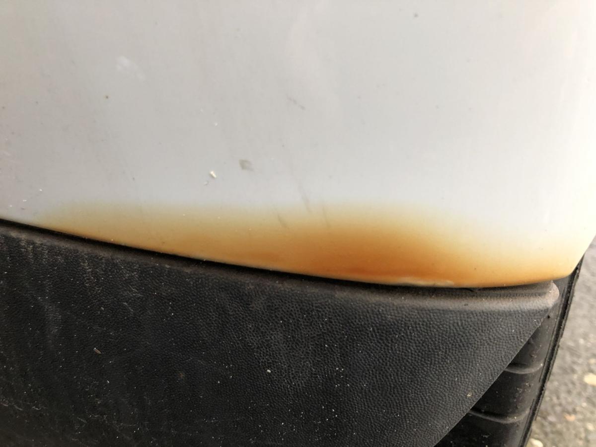 Smart 451 Mopf Kotfl&uuml;gel hinten rechts Seitenteil EAZ Kristallwei&szlig;