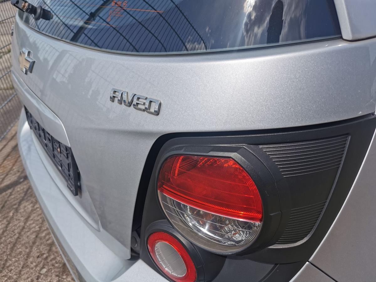 Chevrolet Aveo T300 Heckklappe Klappe Kofferklappe Roh 5 T&uuml;rer silber met TEXT