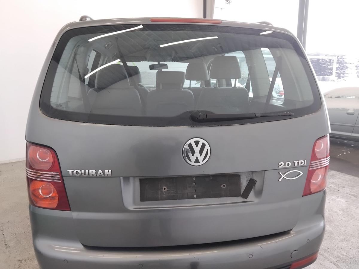 VW Touran 1T Heckklappe LD7X platingraumetallic mit Heckscheibe BJ2007