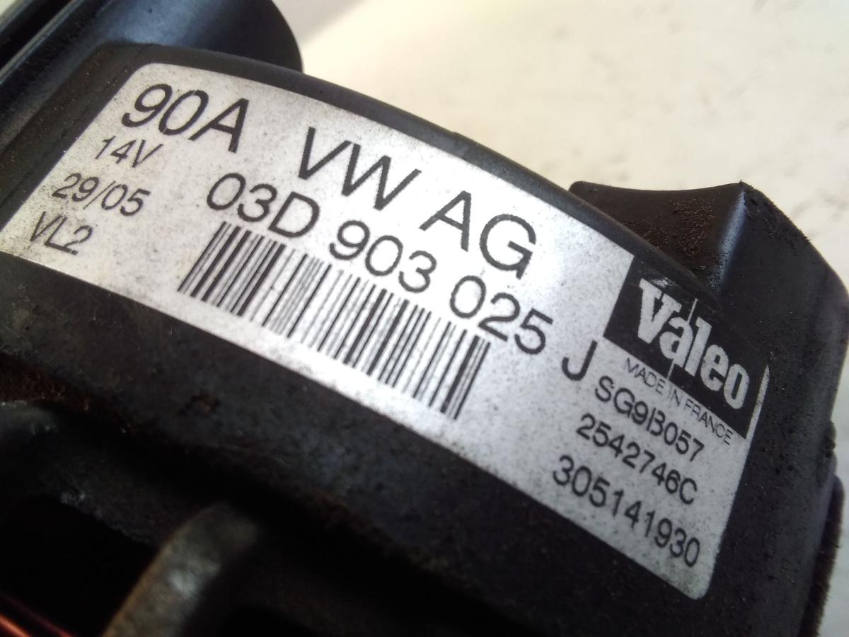 VW Fox 5Z original Lichtmaschine Generator 90A 03D903025J Valeo 1.2 40kw BJ2006