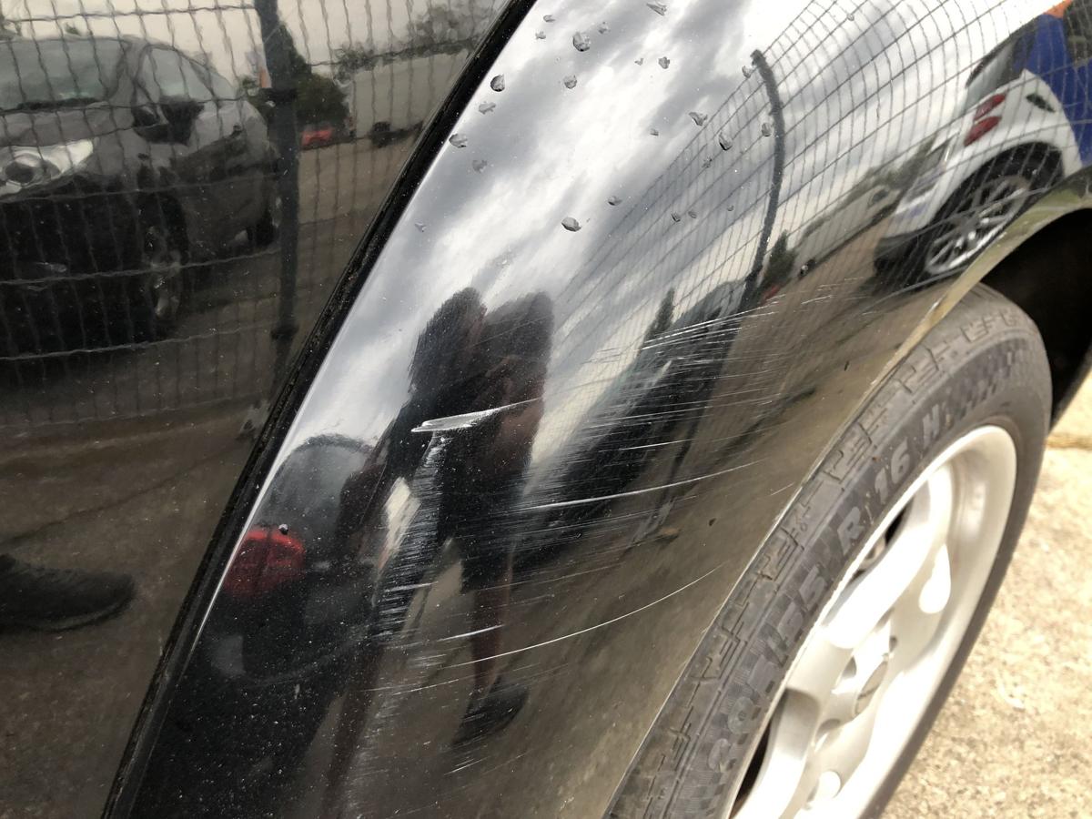 VW New Beetle 9C Kotflügel hinten links Radlauf L041 Brillantschwarz