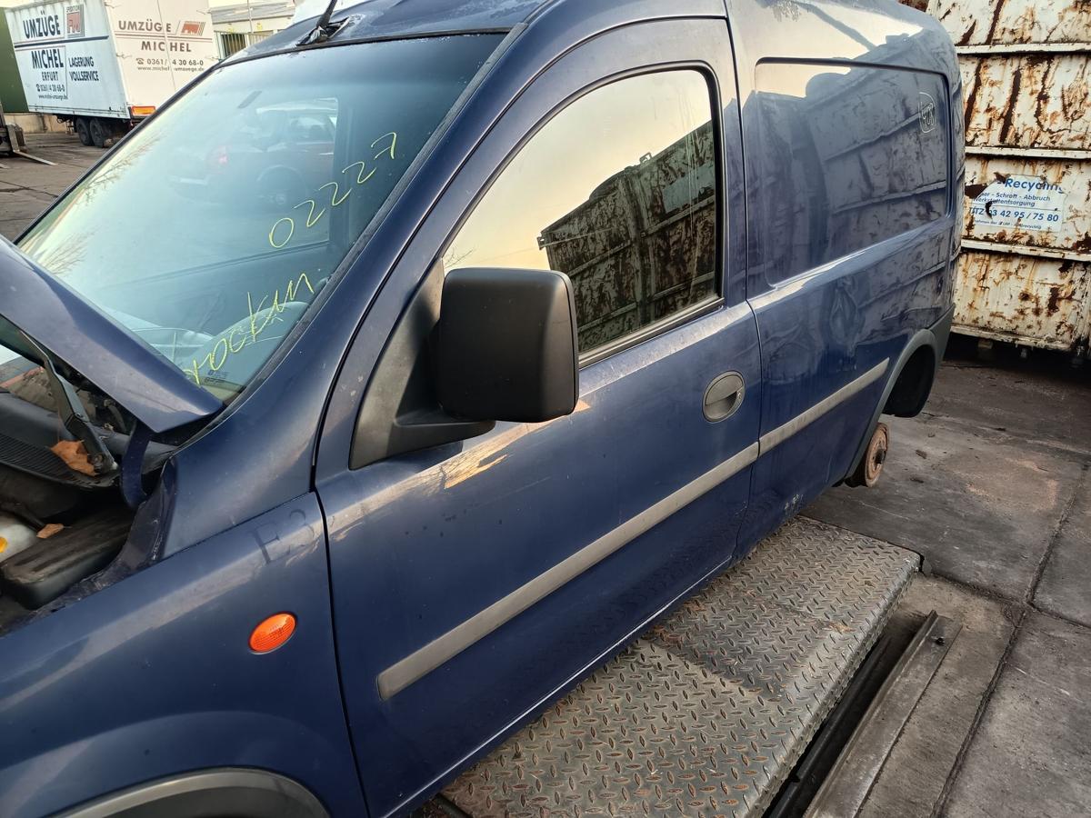 Opel Combo Kastenwagen original T&uuml;r links Fahrer 20Z Royalblau Bj 2002