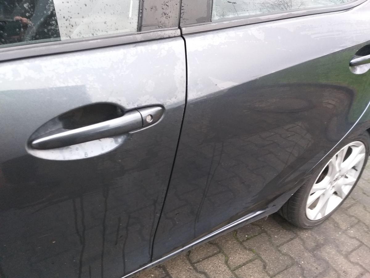 Mazda 2 DE original Tür hinten links Graumetallic Rohbau Bj.2009