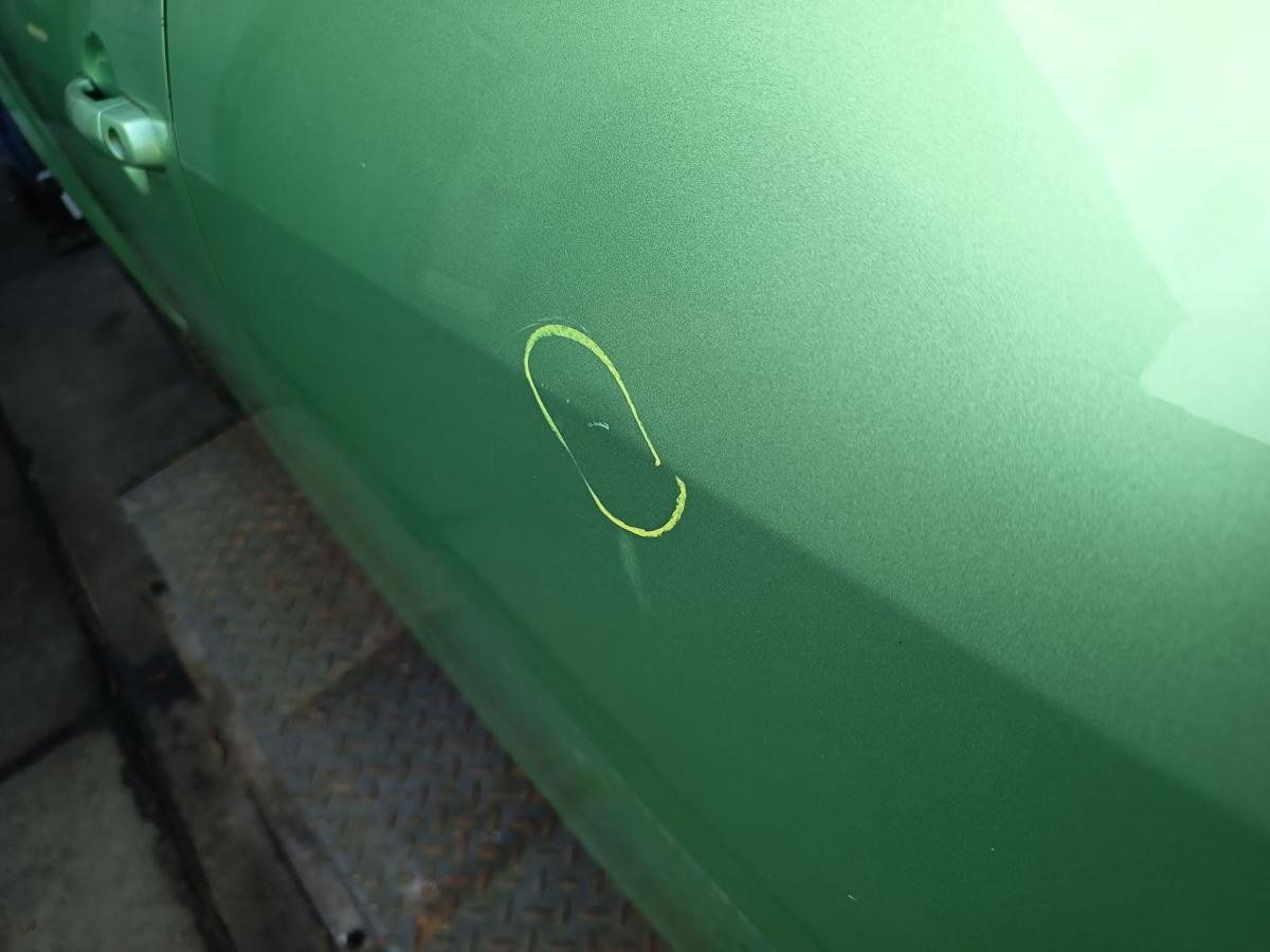 Suzuki Splash original T&uuml;r hinten links Fond ZJD Splash green Bj 2008