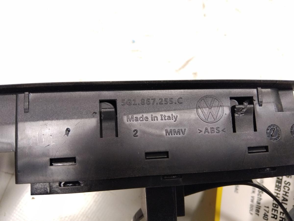 VW Golf 7 orig Schalter Fensterheber links 5G0959857D Schalter Spiegelverstellung