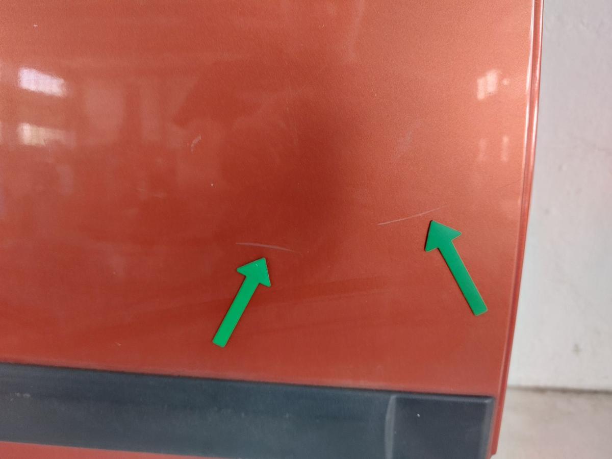 Skoda Fabia 5J T&uuml;r hinten rechts Fondt&uuml;r Rohbau LF3H Tangerine 06-14 5trg