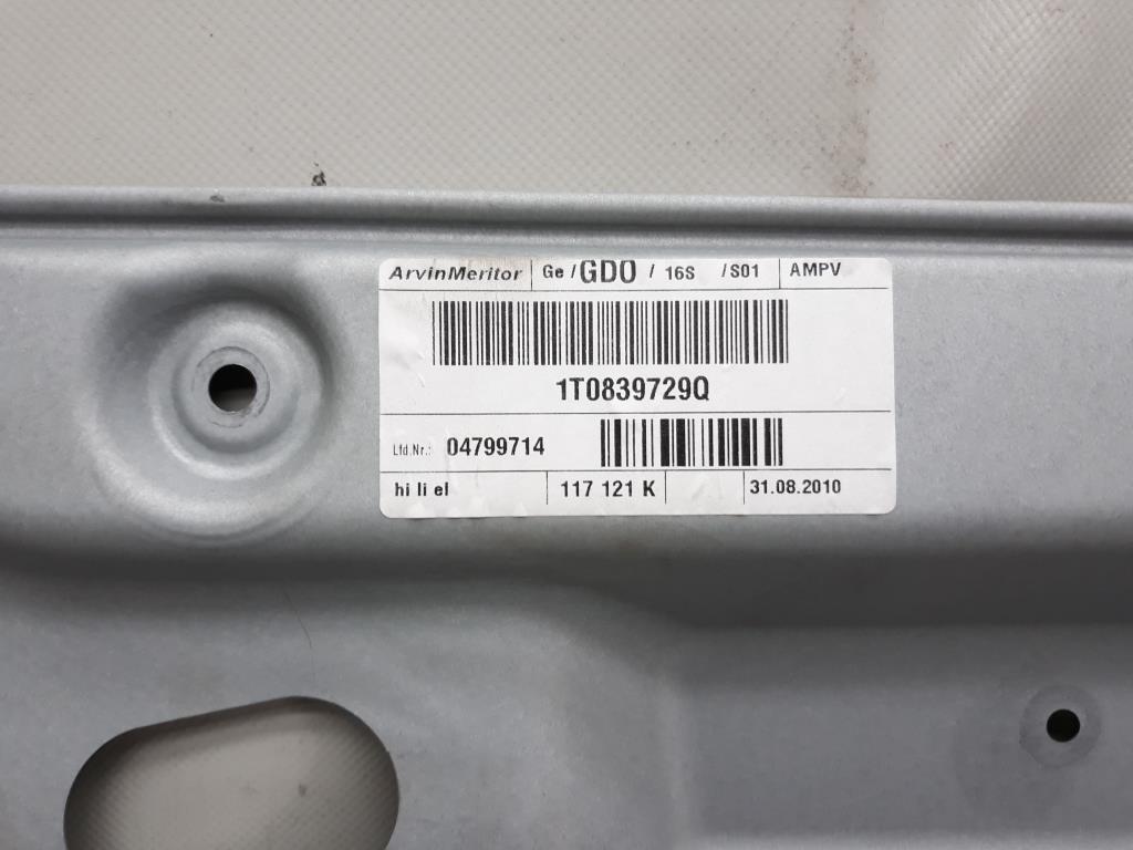 VW Touran 1T3 1T0839729Q Fensterheber Tür links hinten LB9A BJ2010