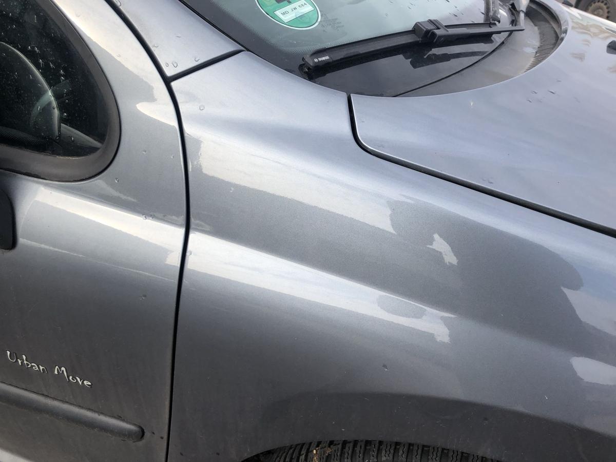 Peugeot 207 SW Typ WE Kotfl&uuml;gel vorn rechts Beifahrerseite KTH Thorium Grau