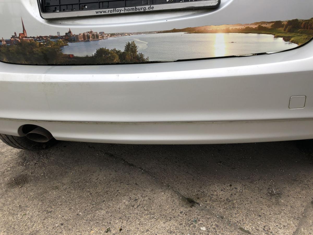 Mercedes A-Klasse W169 Sto&szlig;f&auml;nger hinten ab 08 Hecksch&uuml;rze ohne PDC 761 silber