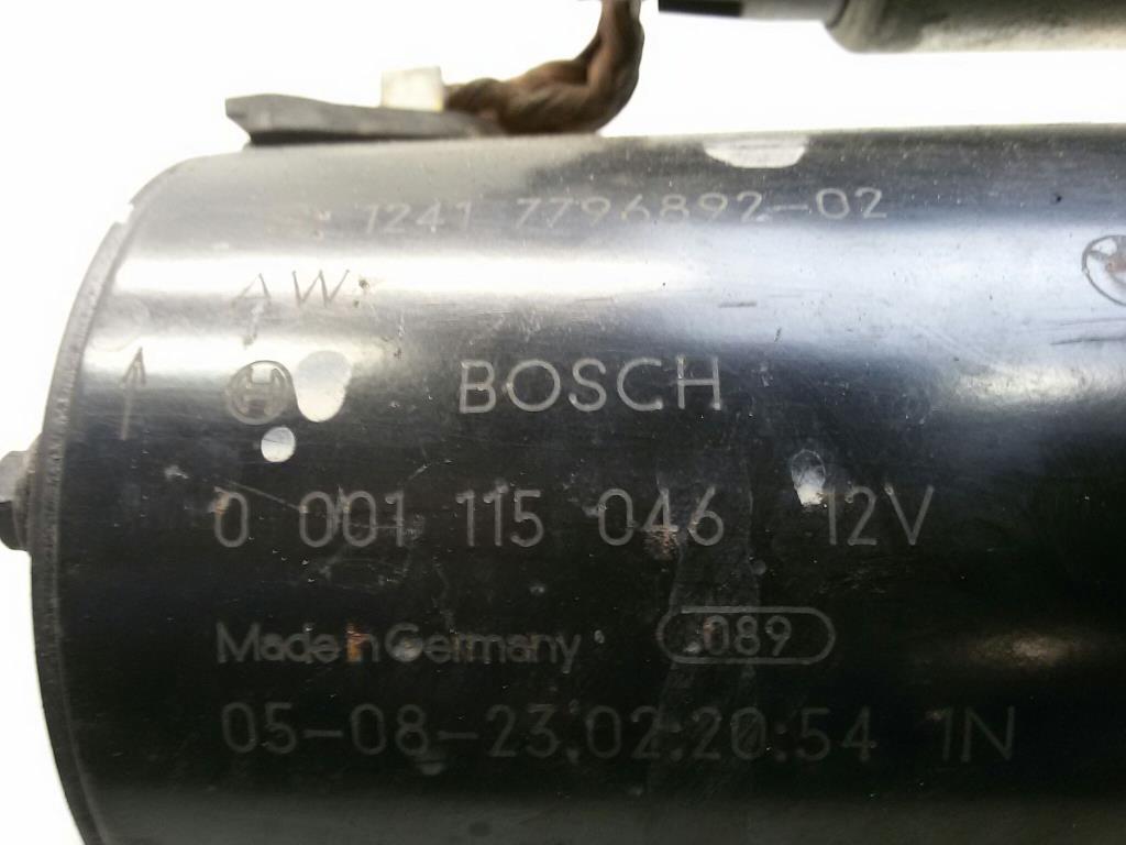 BMW 1er E87 BJ2005 original Anlasser Starter 2.0TD M47 90kw 204D4 0001115046 BOSCH