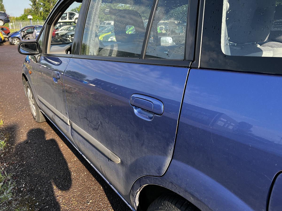 Mazda Premacy CP 99-01 Tür hinten links Fahrerseite 4Y Karibikblau Tür