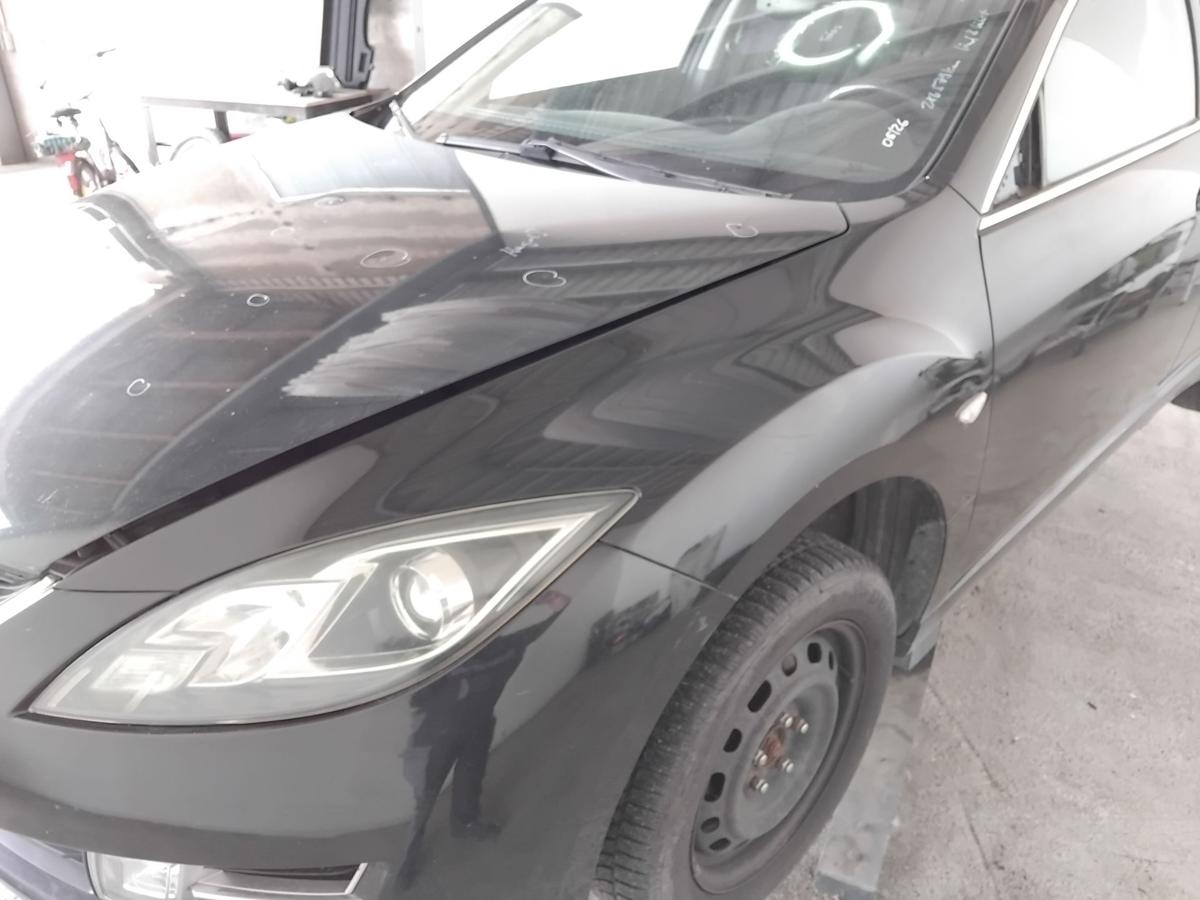 Mazda 6 II GH Kombi orig Kotfl&uuml;gel vorn links 35N sparkling black pearl BJ2010