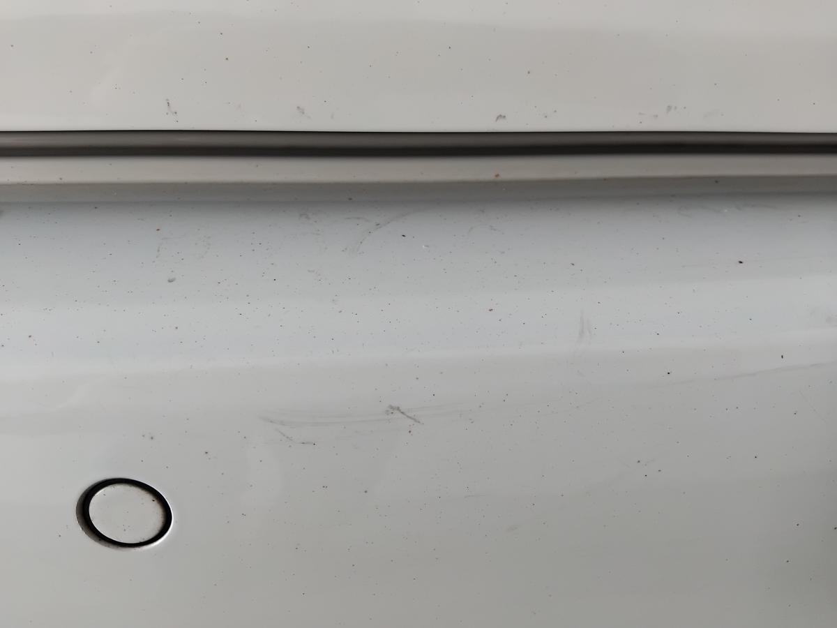 VW Golf Plus II 1KP orig Sto&szlig;stange Sto&szlig;f&auml;nger hinten PDC BJ2012 LB9A Candywei&szlig;