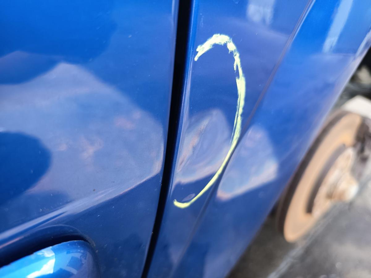 Opel Astra G Coupe original Kotfl&uuml;gel rechts Seitenteil 2KU Europablau Bj 2002
