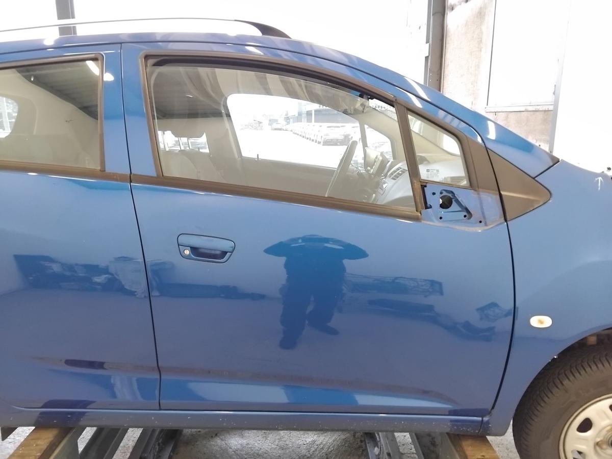 Chevrolet Spark M300 Tür vorn rechts Beifahrertür blau BJ2012