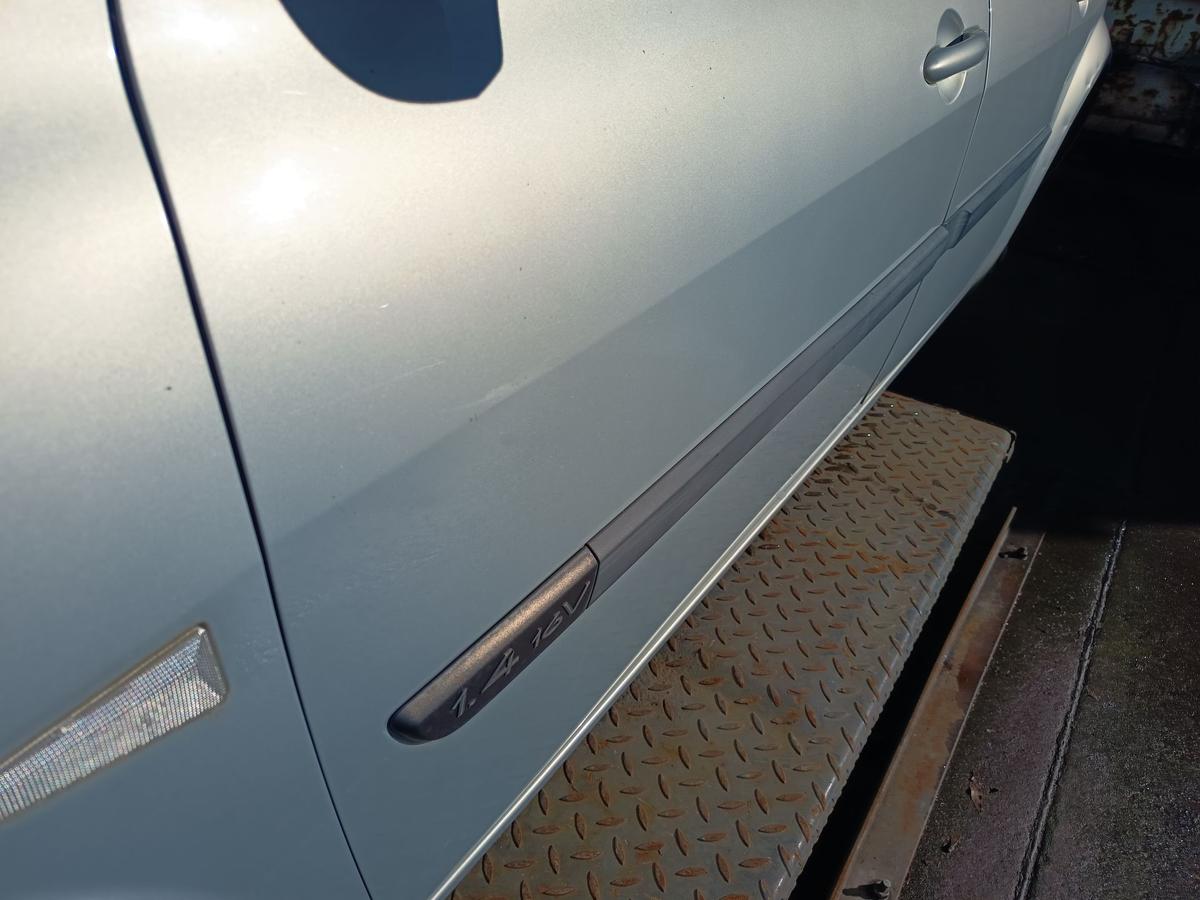 Renault Megane II original T&uuml;r vorn links Fahrer NV632 Gris Boreal Bj 2004