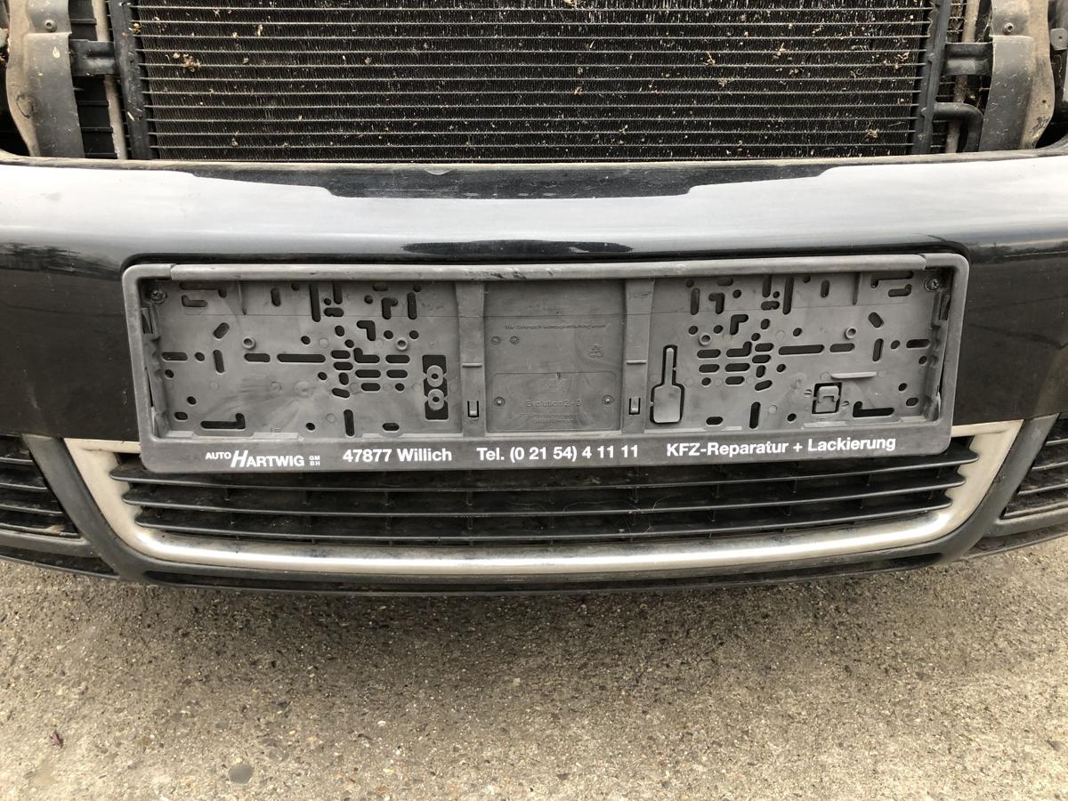 Audi A4 8E B6 Avant Sto&szlig;f&auml;nger vorn Frontsch&uuml;rze mit NSW f&uuml;r SRA LZ9W schwarz