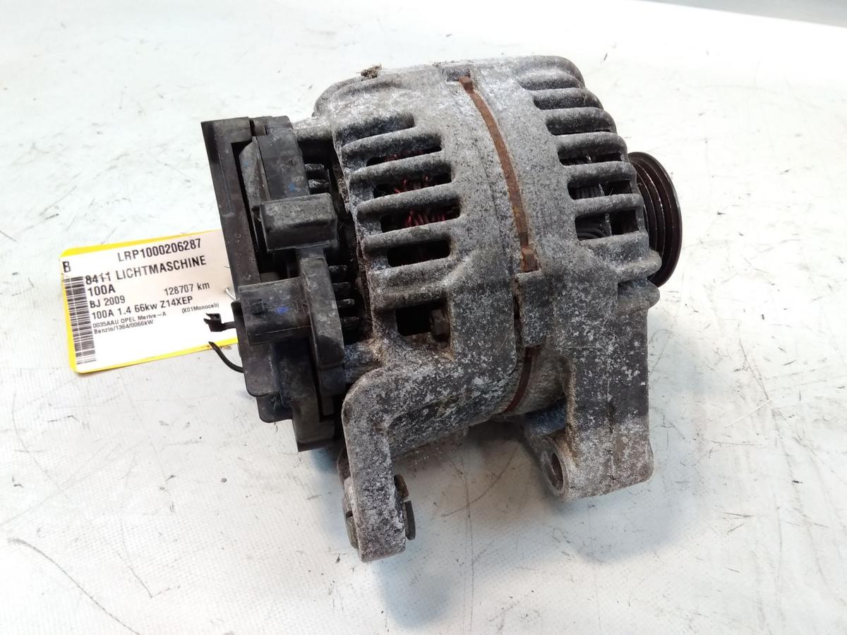 Opel Meriva A original Lichtmaschine Generator 100A 1.4 66kw Z14XEP Bj.2009